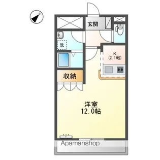ステージ燦々【103号室】の間取り