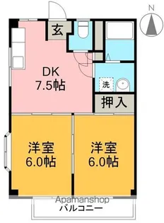 藤ハイツ【1階】の間取り