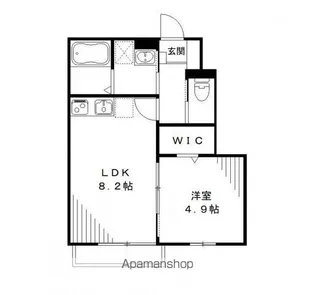 ボナール・KIMI【102号室号室】の間取り