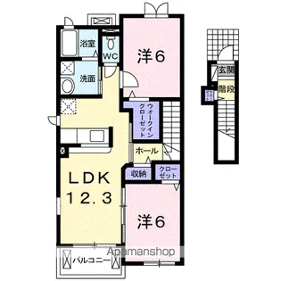 ベル オーブ Ⅰ【2階】の間取り