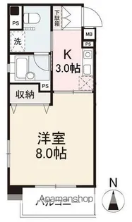 プレステ’98【305号室】の間取り