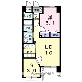 グランデスカイ空港南【5階】の間取り