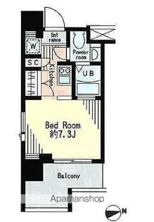 レジディア市谷薬王寺【5階】の間取り