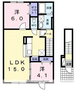 SUNLIT手稲駅前【2階】の間取り