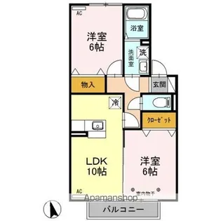 ヴィクトリア【2階】の間取り