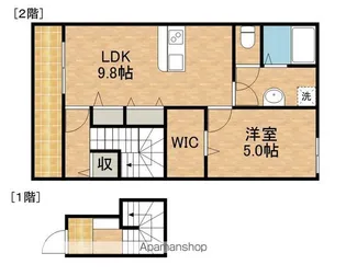 LOTUS大谷【2階】の間取り