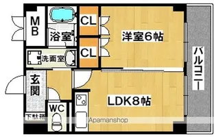 TSカーサSECONDO【3階】の間取り