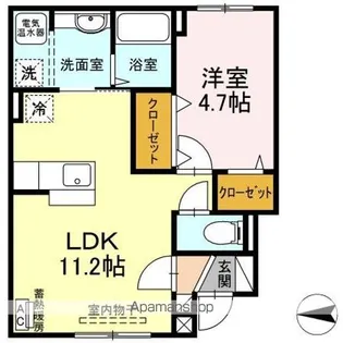 グランシール富士 B【B102号室】の間取り