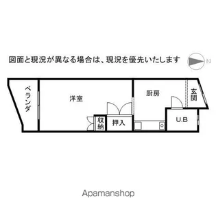 中島マンション【302号室】の間取り