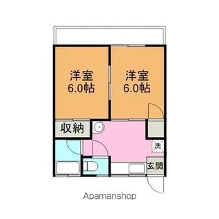 ヤハタビル【202号室】の間取り