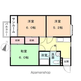 レジデンスR【2階】の間取り