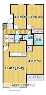 東京都青梅市新町7丁目【マンション】の間取り
