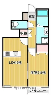 FELICE大街道Ⅱ【110号室】の間取り