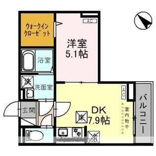 セレスティア白子 Ⅰ【1階】の間取り