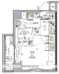 クレヴィスタ大島Ⅰ【3階】の間取り
