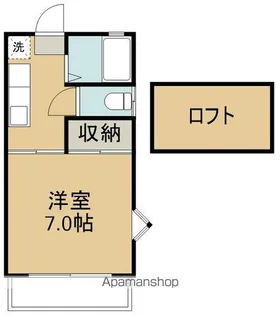 プリンスコート沖野A棟【204号室】の間取り