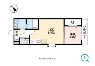 ABETINA野芥【2階】の間取り