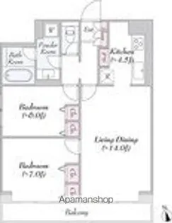 ヴァンテ・アン神楽坂【3階】の間取り