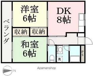 レジデンス山口【202号室】の間取り