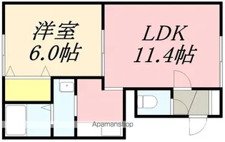 メイプルハイム【102号室】の間取り