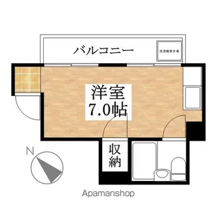 トキワコーポ【1D号室】の間取り