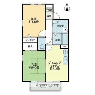 フォブールHANA【2階】の間取り