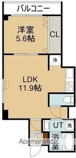 メゾンラフォーネ【8階】の間取り