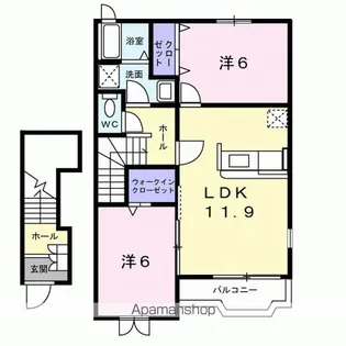 プロムナード【2階】の間取り
