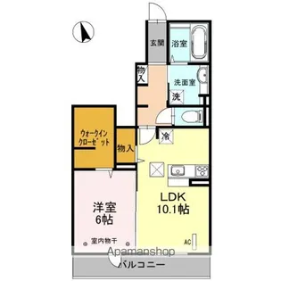 モルト・ベーネ A【1階】の間取り