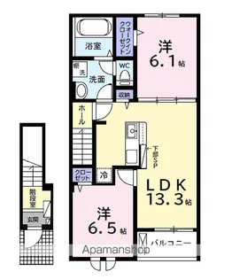 ウルルⅡ【2階】の間取り