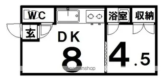 コーポアサヒ【201号室】の間取り