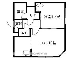 円山アパート【2階】の間取り