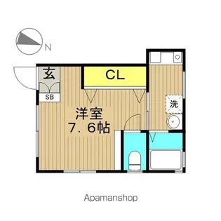 ウッドハウス彩【1階】の間取り