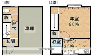 サンライズメモリー【C号室】の間取り