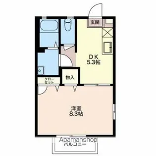 ディアス ヒロ【1階】の間取り