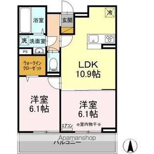 エスポワール【2階】の間取り