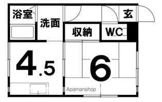 ホワイエ21【1階】の間取り