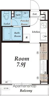 リブリ・エム・クレスト シー【1階】の間取り