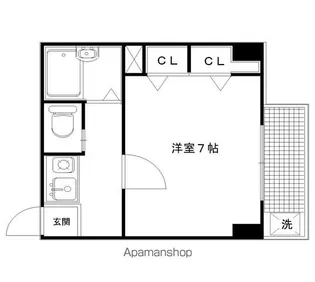 ヴィラウィスタリア【301号室】の間取り