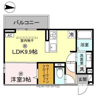 KOHRYU【202号室】の間取り