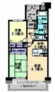 ファミール宮脇町【1102号室】の間取り