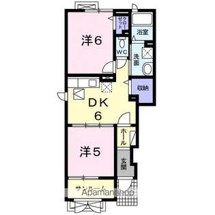 ミルト M【1階】の間取り