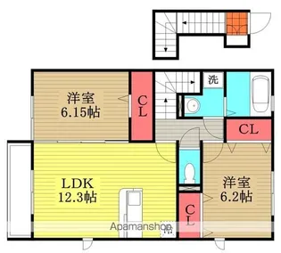 グランシャリオ【2階】の間取り