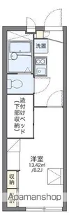 レオパレス恵夢伍番館【2階】の間取り