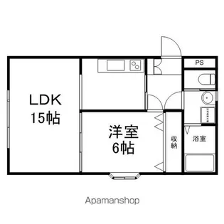 メルベージュS【101号室】の間取り