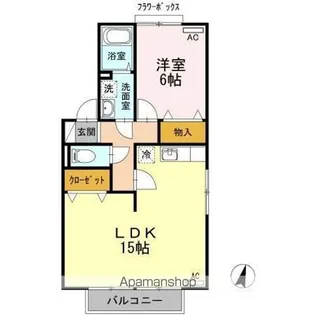 エスポワールメゾン A棟【1階】の間取り