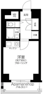 ダイアパレス尾久駅前第二【3階】の間取り