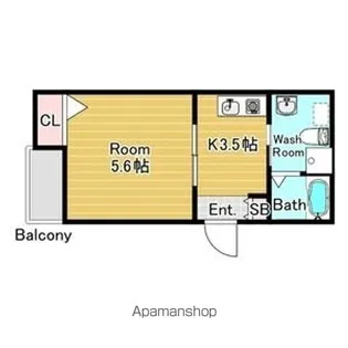 With@白鷺【2階】の間取り