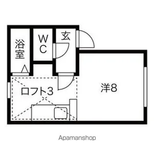 AMS本通A棟【206号室】の間取り