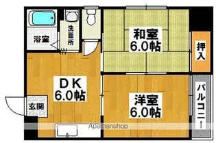 アンビエンス柳之町【2階】の間取り